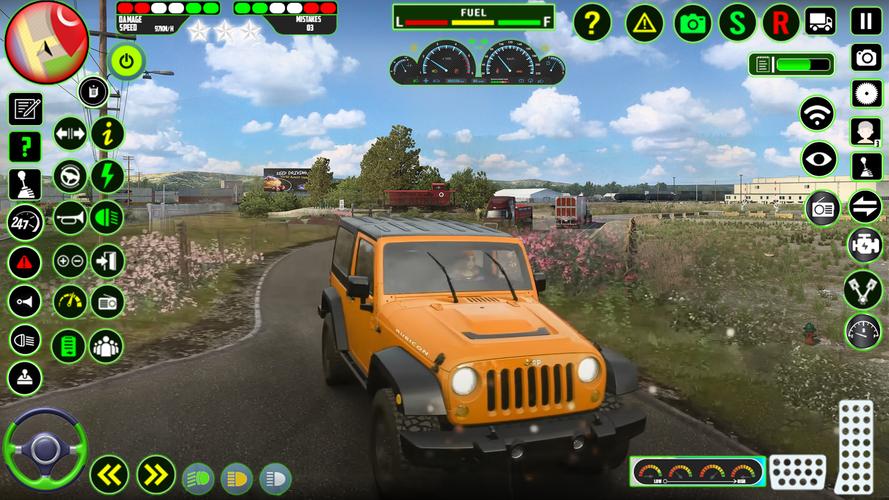 Offroad Jeep Driving Sim 3D Captura de tela 1