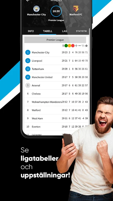 TVmatchen.nu - sport på TV ภาพหน้าจอ 1