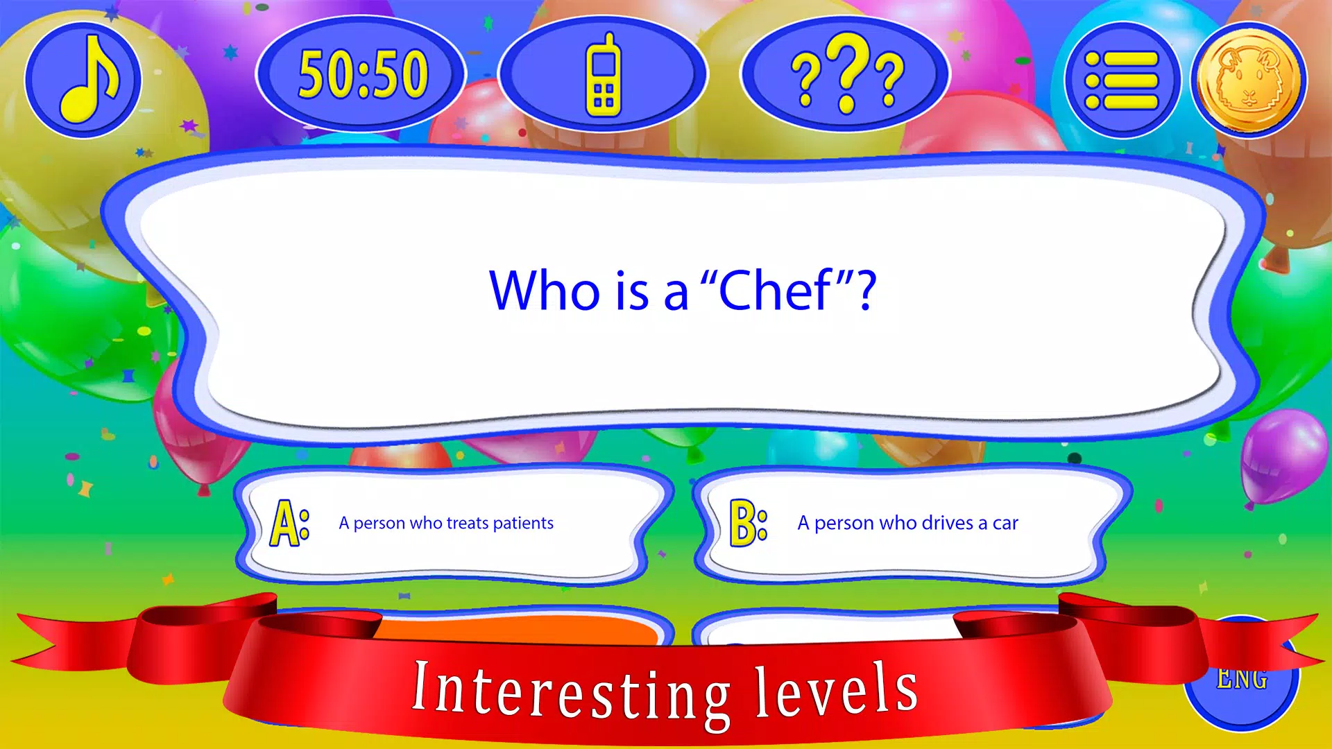 Kids Quiz Games: Millionaire Screenshot 2