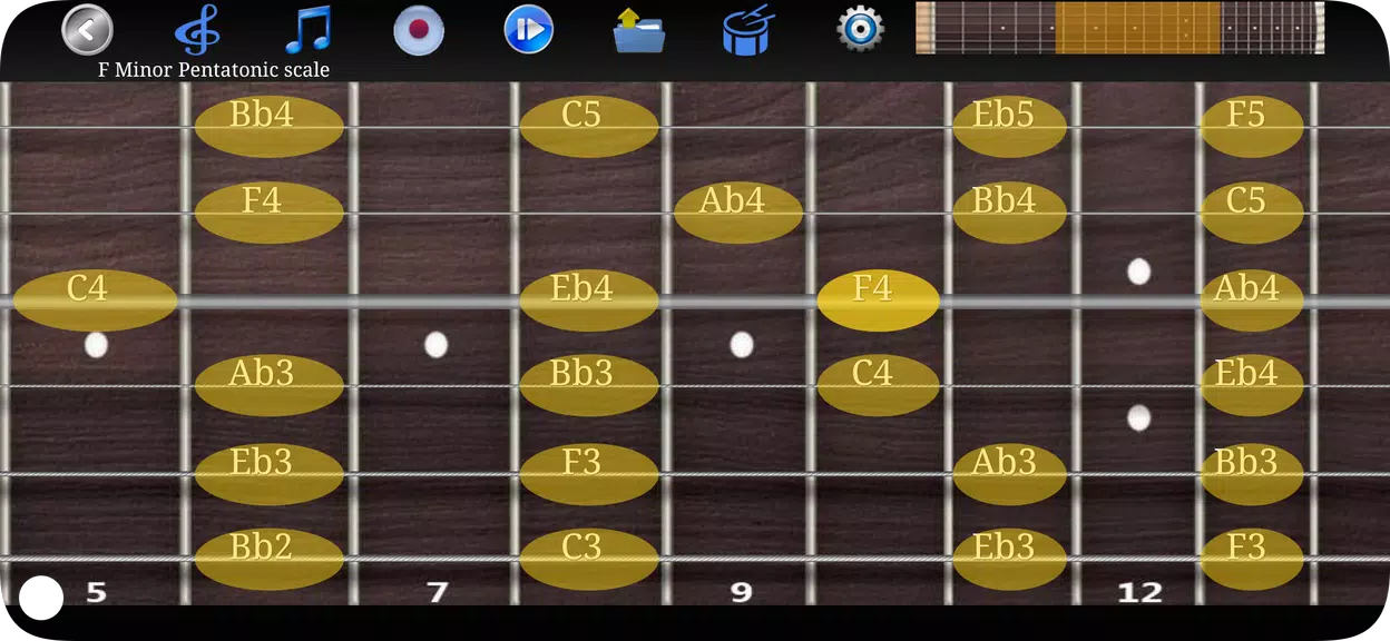 Guitar Scales & Chords Zrzut ekranu 1