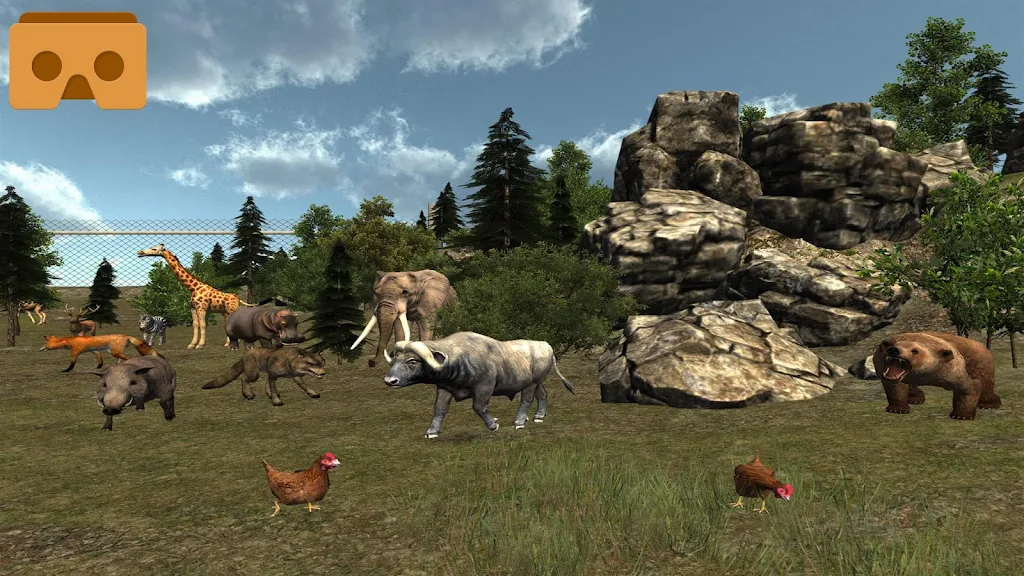 VR Virtual Zoo 3D ဖန်သားပြင်ဓာတ်ပုံ 0