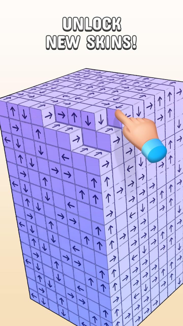 Tap to Unblock 3d Cube Away Ảnh chụp màn hình 3