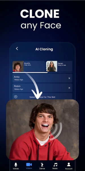 Voice & Face Cloning: Clony AIMod APK