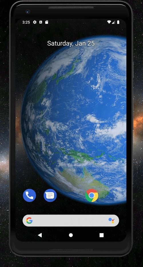 Earth 3D Live Wallpaper ภาพหน้าจอ 1