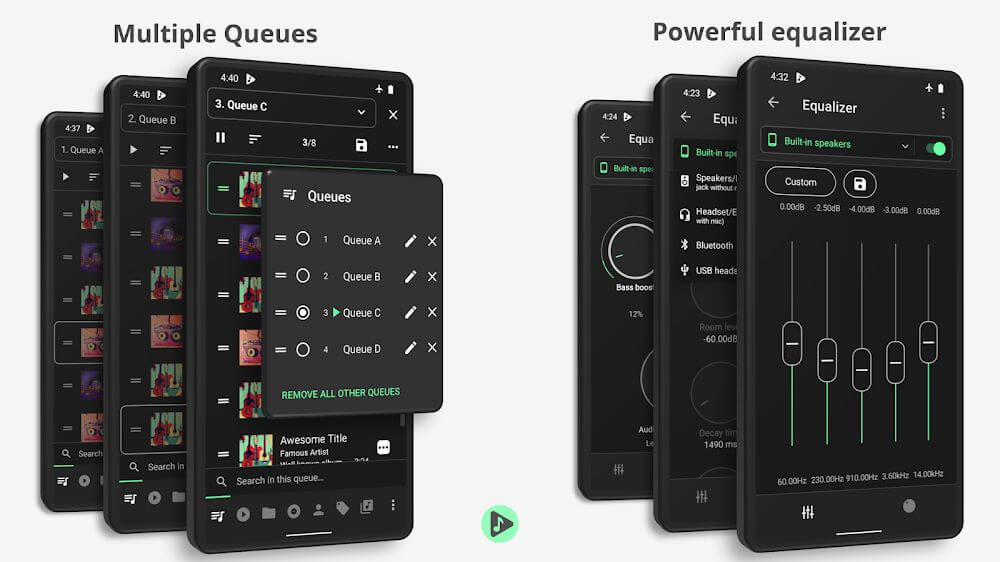 Musicolet Music Player Mod Tangkapan skrin 1