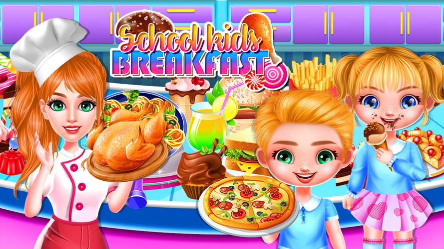 School Toddlers Breakfast Food Captura de pantalla 1