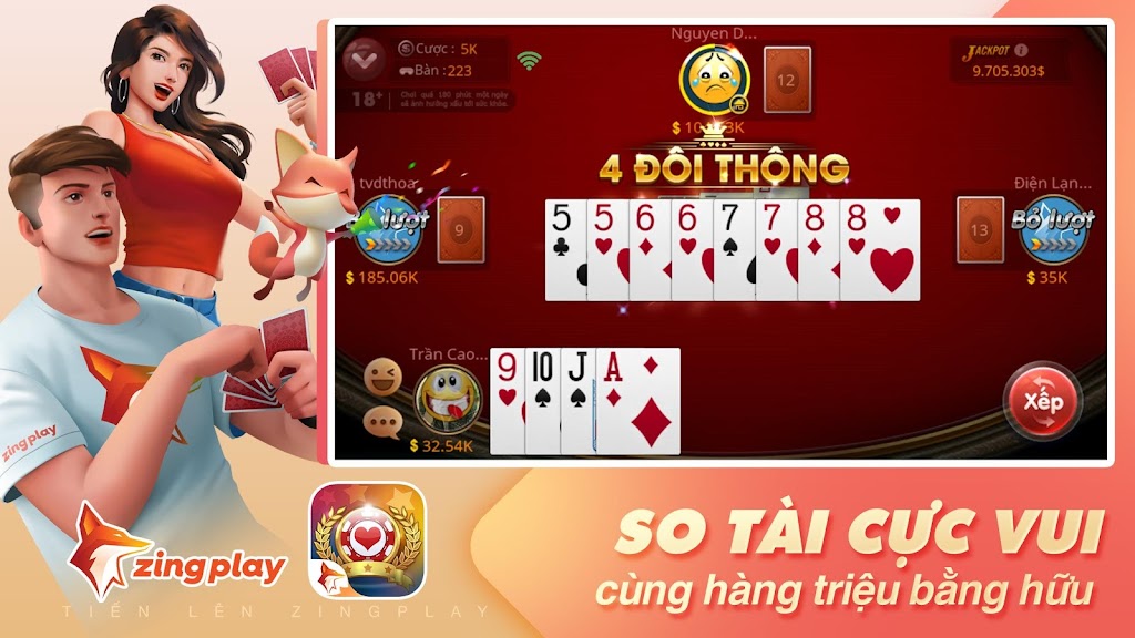 Tiến lên Miền Nam - Tiến Lên - ZingPlay スクリーンショット 1