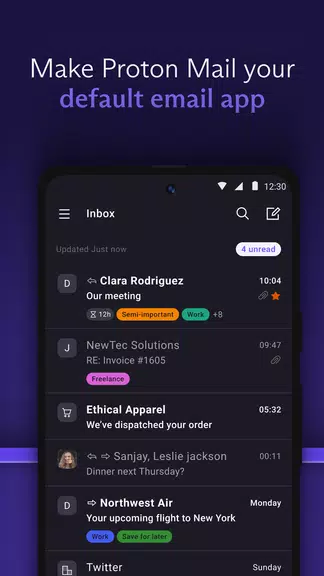 Proton Mail criptografado Captura de tela 3