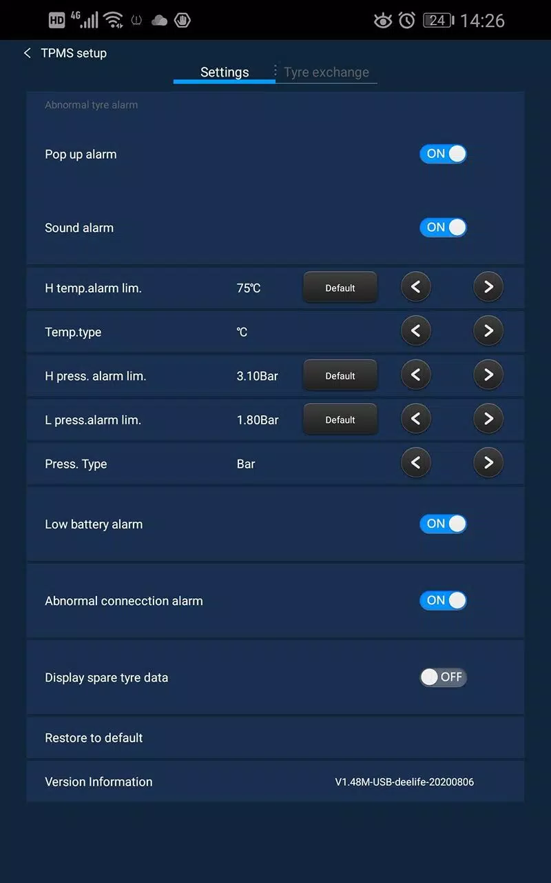 Deelife TPMS for MU7J MU9F Capture d'écran 0