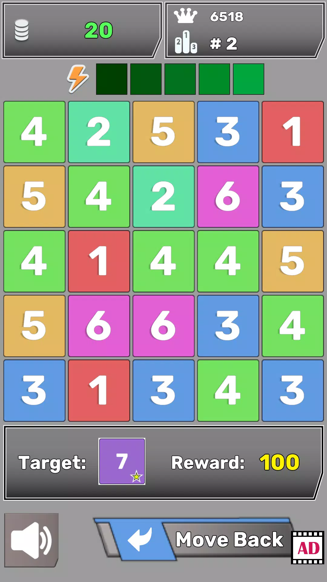 Number Blocks Match Puzzle. स्क्रीनशॉट 0