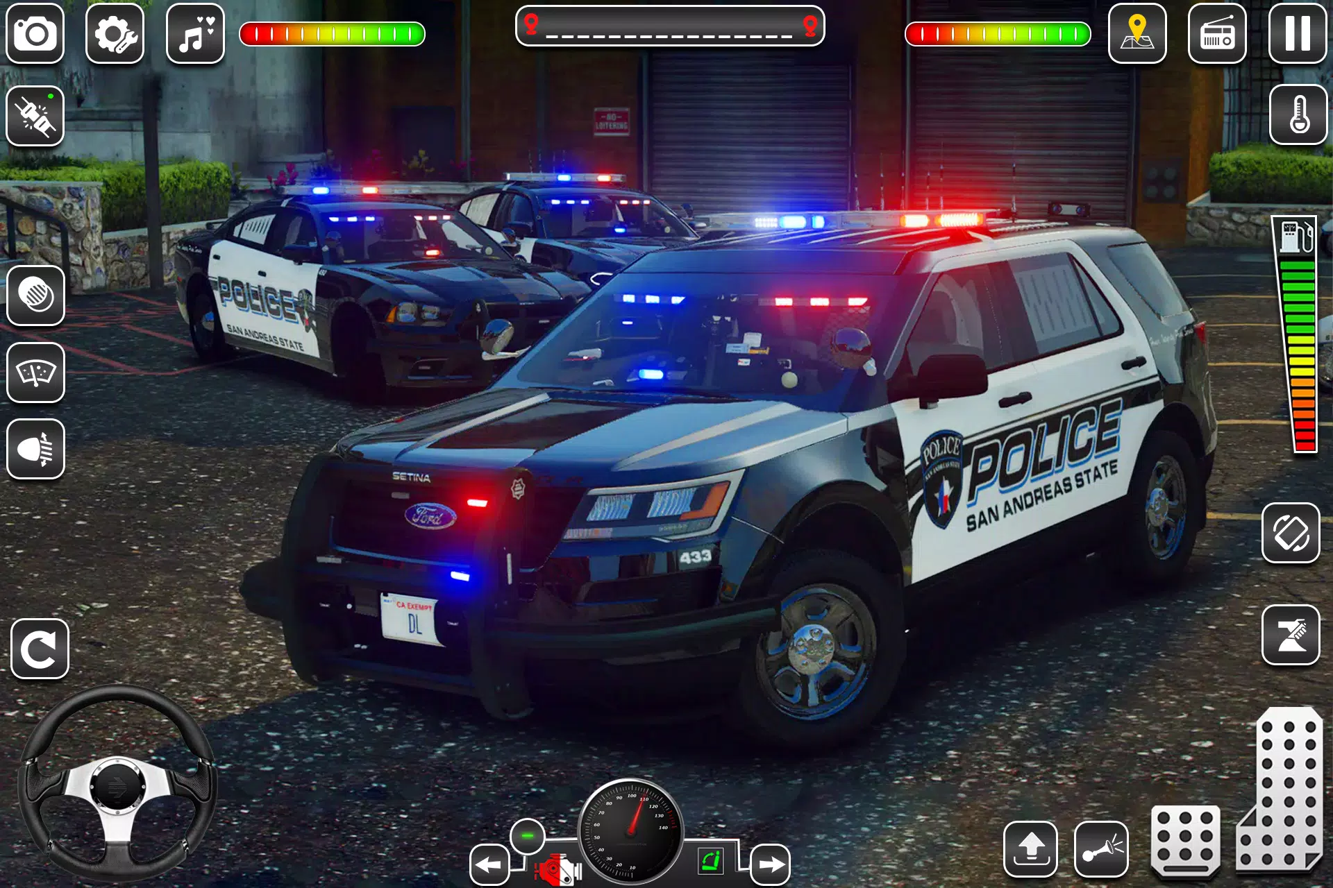 US Police Car Chase Game 3D Captura de tela 0