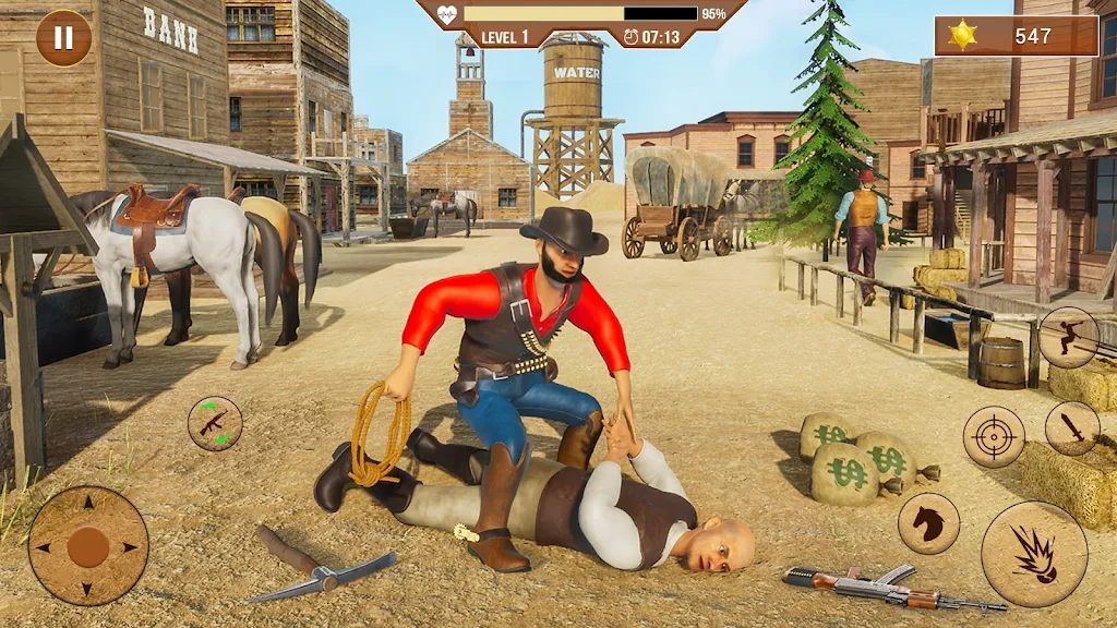 West Cowboy Shooting Games 3D Schermafbeelding 1