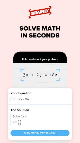 Brainly – Homework Math Solver ဖန်သားပြင်ဓာတ်ပုံ 1