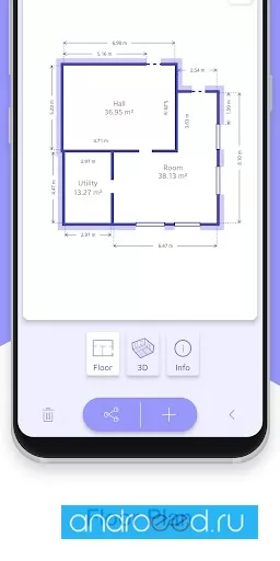 ARPlan 3D Tape Measure Ruler Floor Plan Creator Screenshot 2