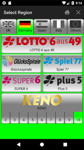 Lotto Number Generator for EUR Ekran Görüntüsü 2