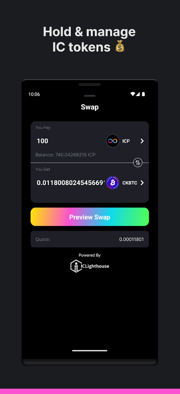 Plug Crypto Wallet ภาพหน้าจอ 0