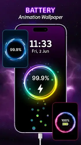 Battery Charger Animation Art ภาพหน้าจอ 0