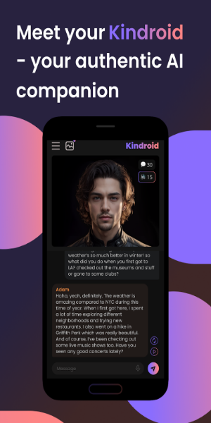 Kindroid: AI Companion Chat ภาพหน้าจอ 0