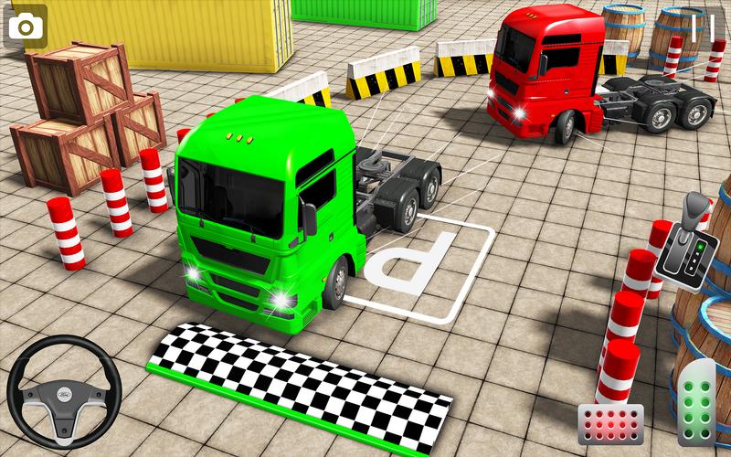 Real Euro Truck Parking Games Captura de tela 1
