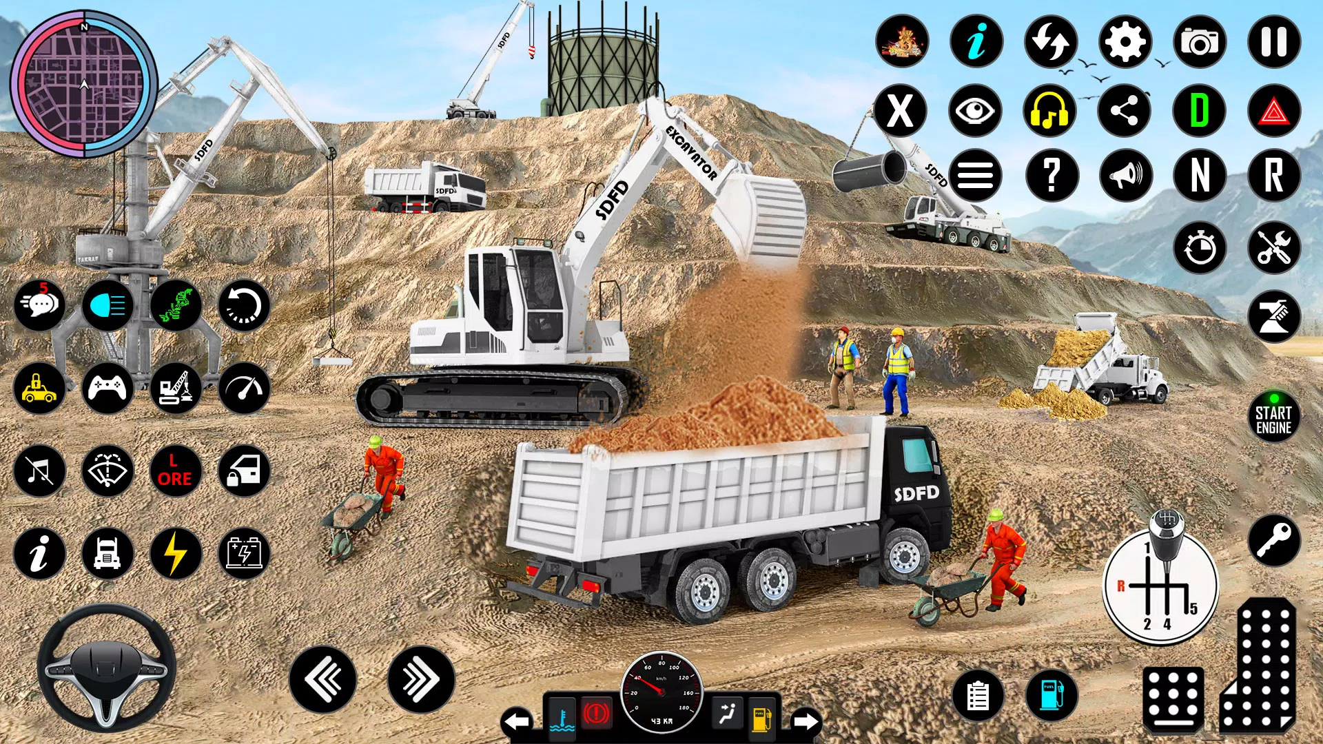 Snow Excavator Simulator Game স্ক্রিনশট 0