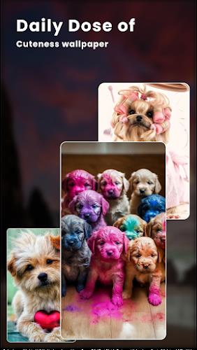 Puppy Love: Cute Dog Wallpaper Captura de pantalla 3