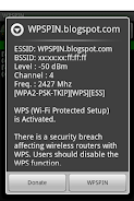 WPSPIN. WPS Wireless Scanner. Captura de tela 0