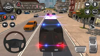 American Police Van Driving Captura de tela 0