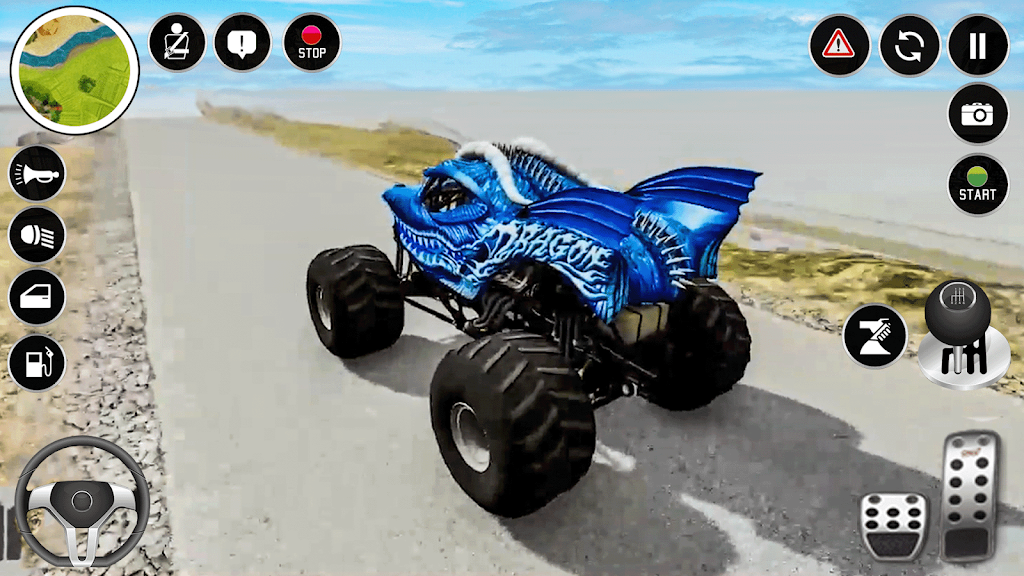 Real Monster Truck Game 3D ภาพหน้าจอ 1