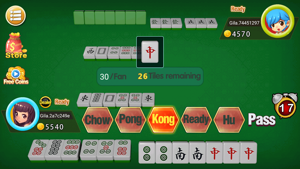 Mahjong 2P: competition Captura de tela 0