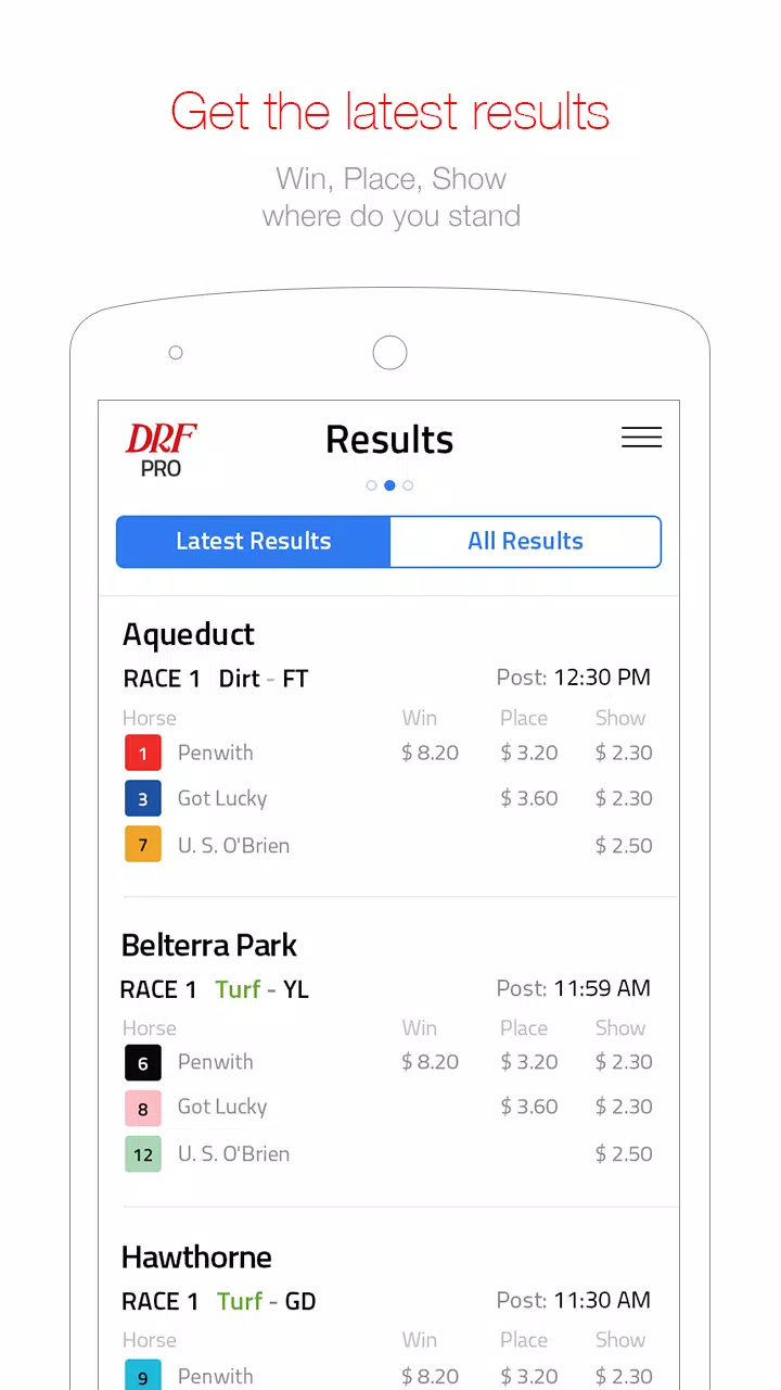 Daily Racing Form Tangkapan skrin 1