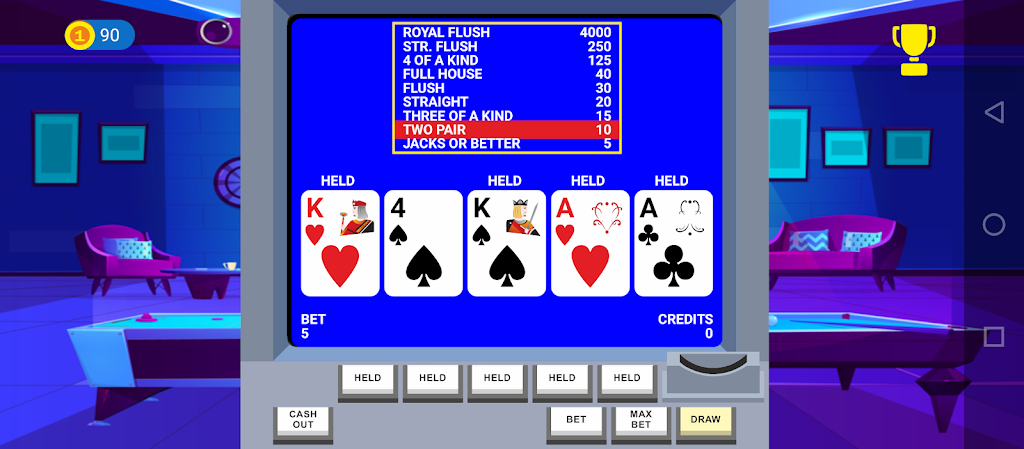 Video Poker Big Bet Ảnh chụp màn hình 0