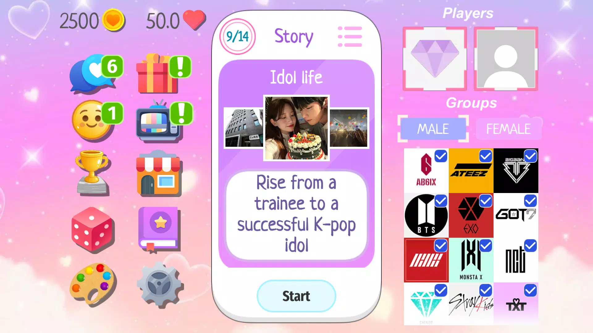 K-Pop Dating Game স্ক্রিনশট 0