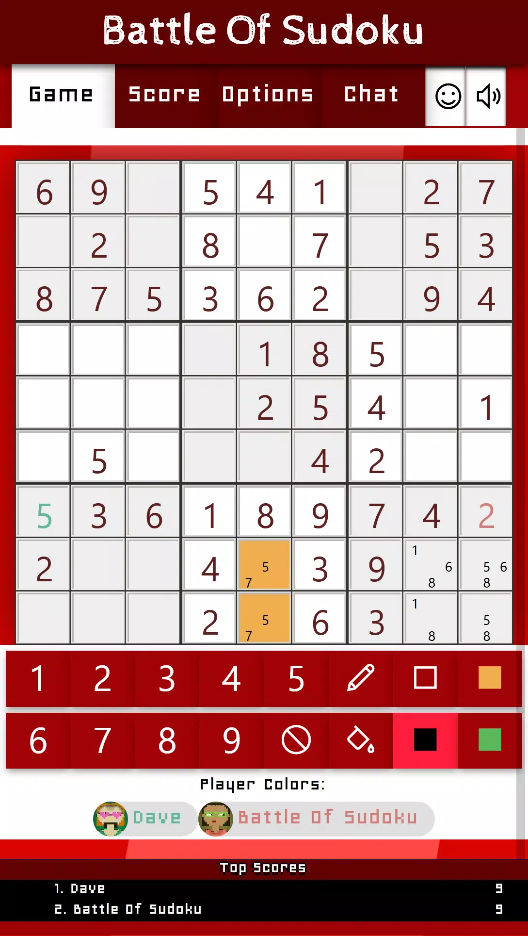 Battle Of Sudoku स्क्रीनशॉट 1