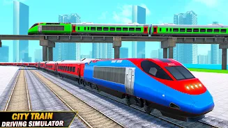 City Train Driving Train Games Zrzut ekranu 3