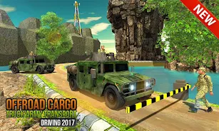 Offroad US Army Truck Driving ဖန်သားပြင်ဓာတ်ပုံ 1