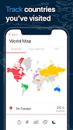 Pin Traveler: Trip, Travel Map Ảnh chụp màn hình 1