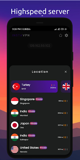 Insta VPN Fast VPN: Secure VPN Ekran Görüntüsü 3