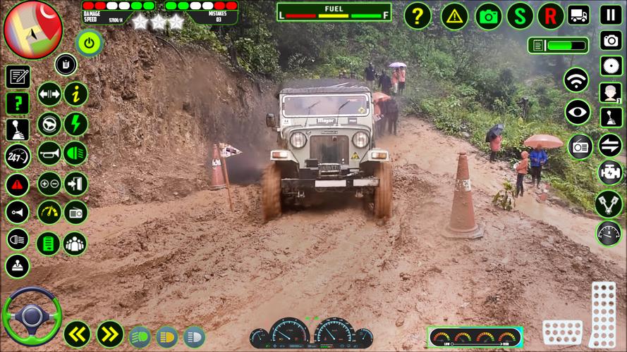 Offroad Jeep Driving Sim 3D Captura de tela 2