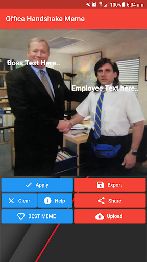 Office Handshake Meme Creator ภาพหน้าจอ 0