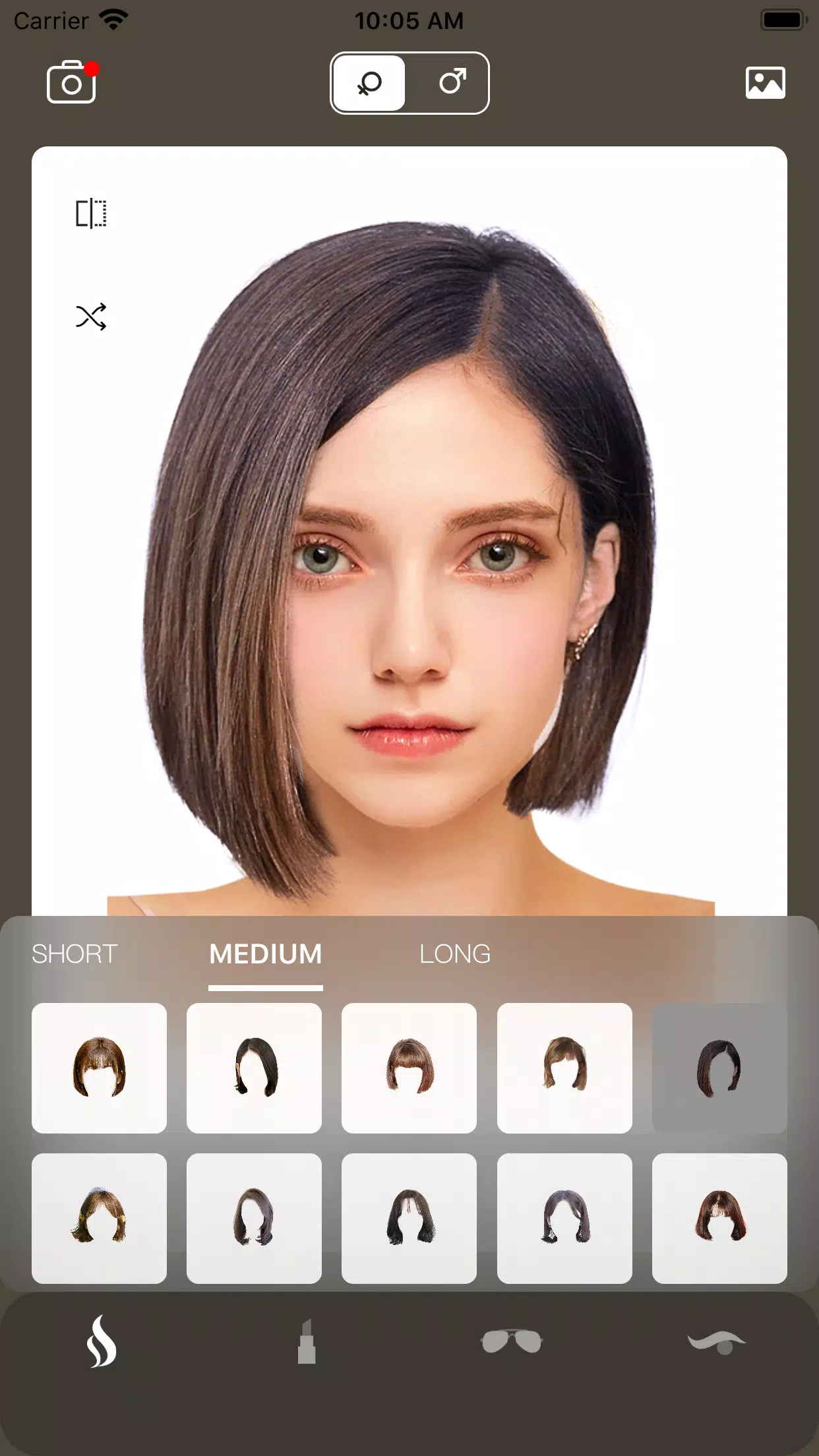 AI Hairstyle Try On・Bangs・Wigs Скриншот 1