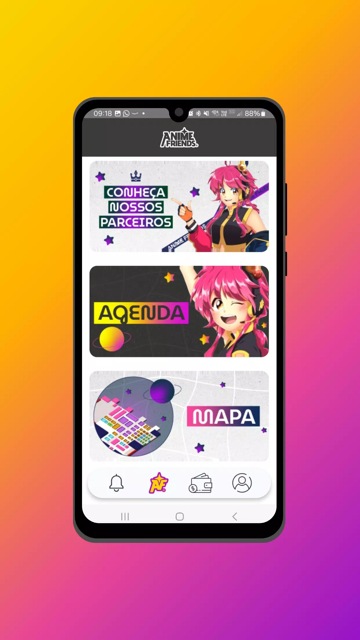 Schermata App Anime Friends 2