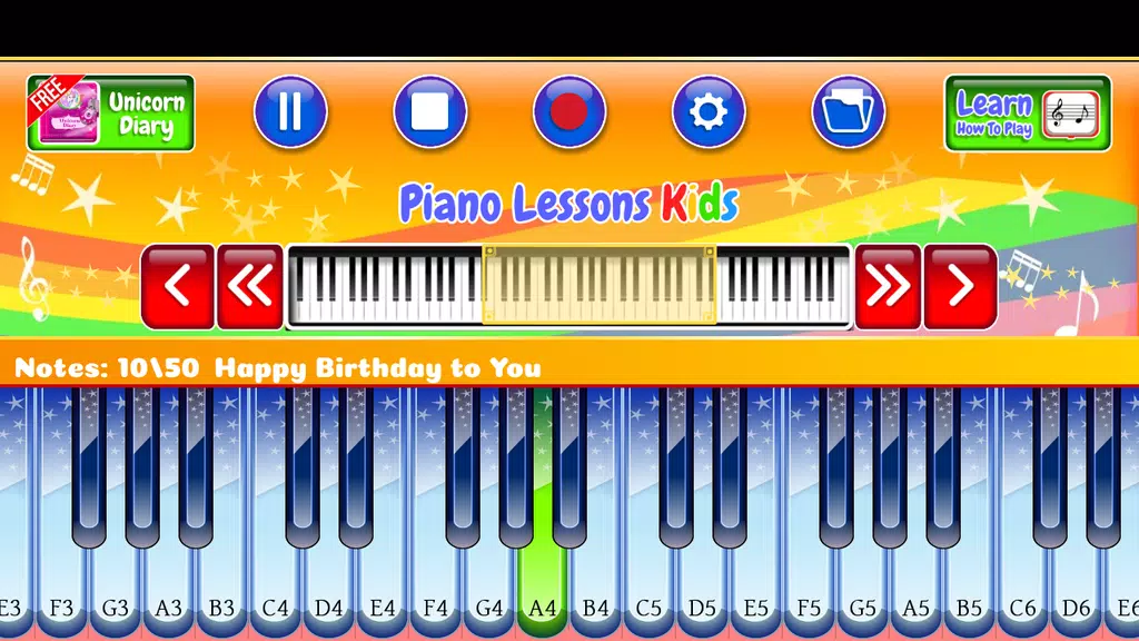 Piano Lessons Kids Ekran Görüntüsü 0