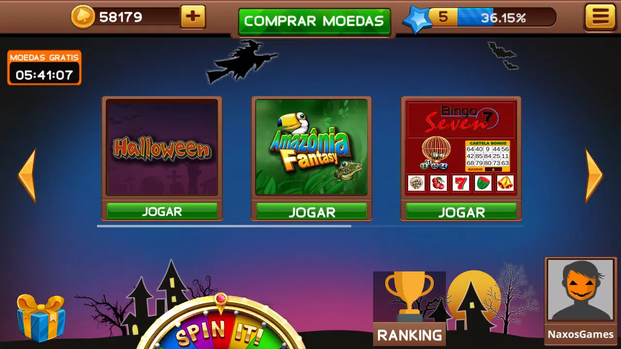 Halloween Caça Niquel e Bingo Captura de pantalla 3