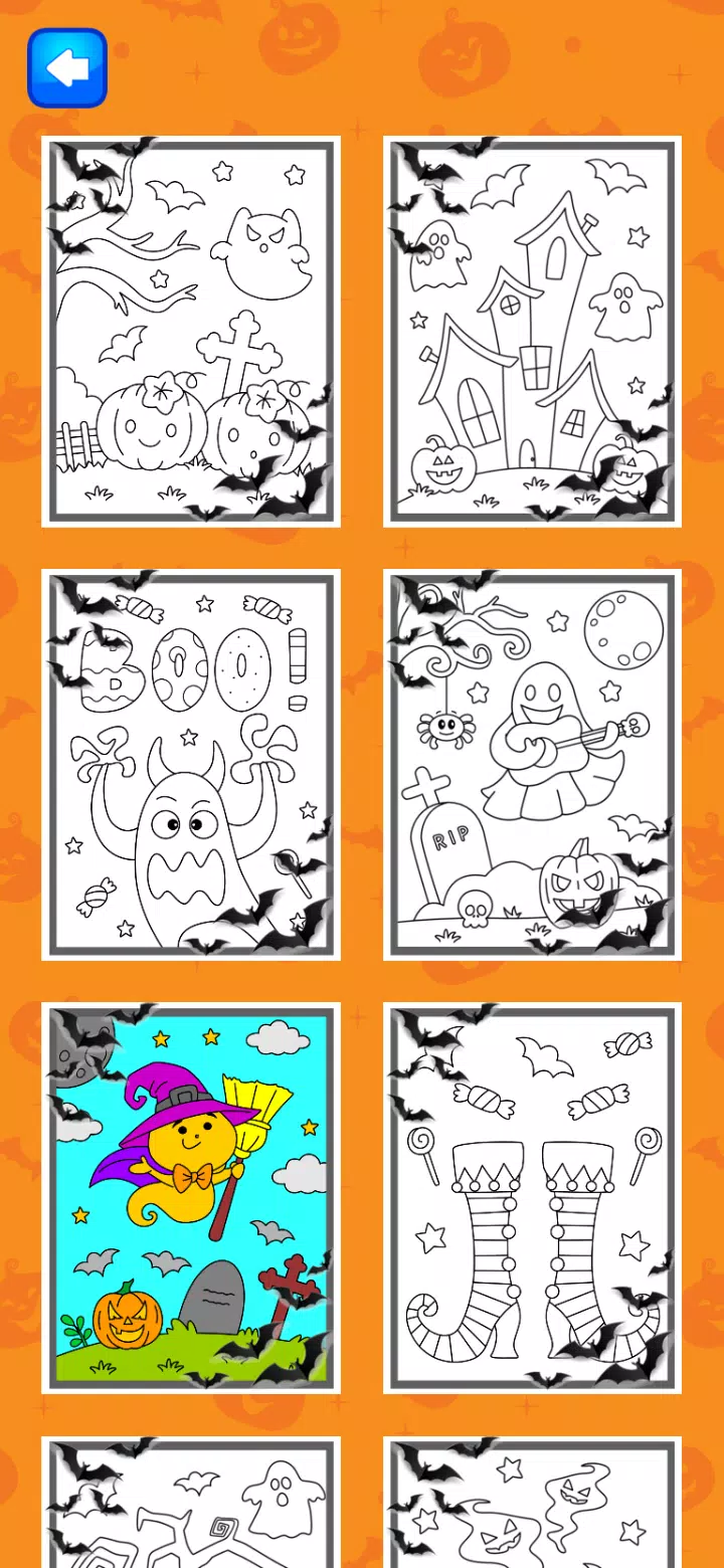 Halloween Coloring Game Ảnh chụp màn hình 3