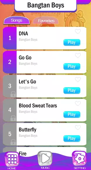 BTS Chibi Piano Tiles Tangkapan skrin 1