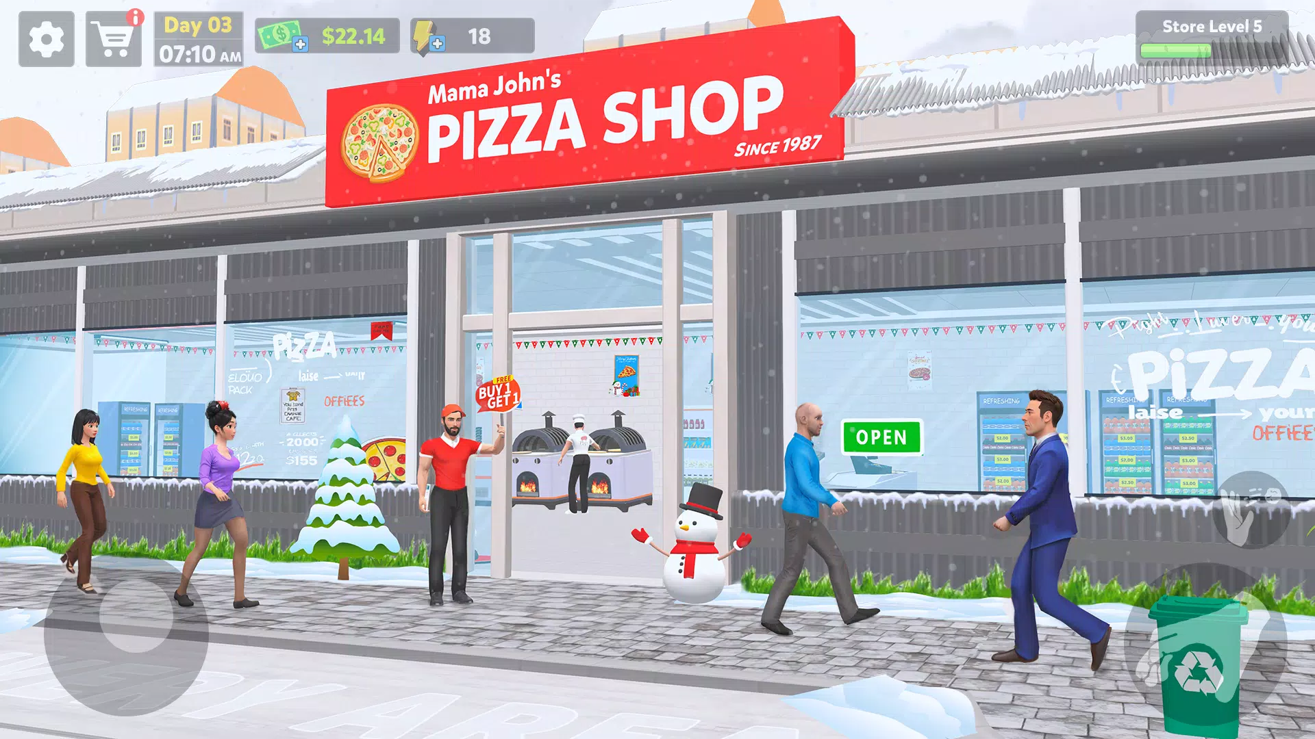 Pizza Shop Simulator 3D Ekran Görüntüsü 0