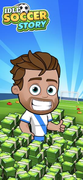 Idle Soccer Story - Tycoon RPG Mod Captura de tela 0