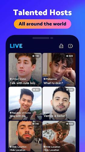 Blued: Gay Live Chat & Dating ภาพหน้าจอ 0