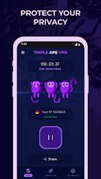 Triple Ape VPN - Safe & Secure Tangkapan skrin 0