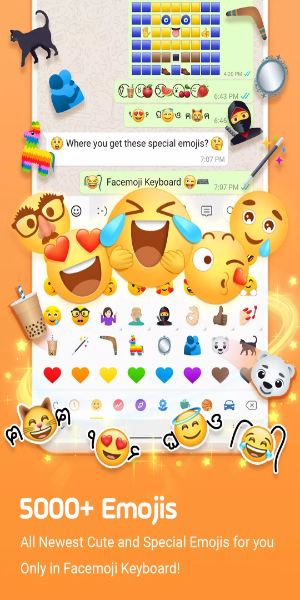 Эмодзи Клавиатура Facemoji Скриншот 2